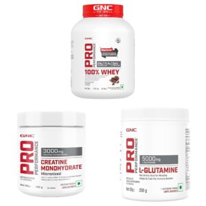 GNC protein, creatine and glutamine combo offers