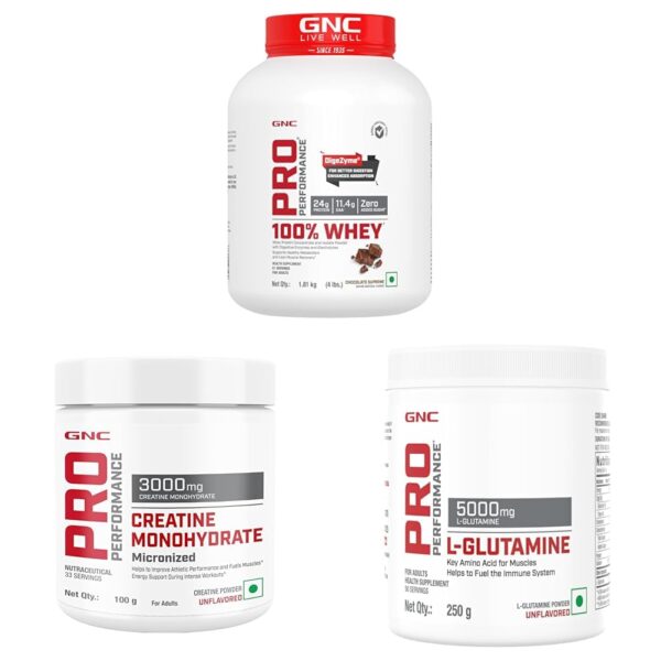 GNC protein, creatine and glutamine combo offers